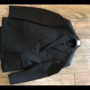 Black Double Breasted Suit - 40R/34W Never Worn